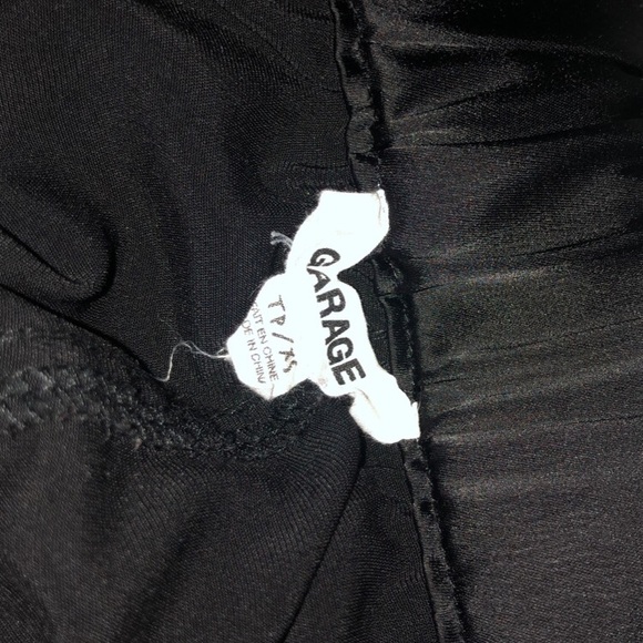 Garage Satin Black Cargo Pants - Picture 2 of 3